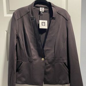 CHIC Anne Klein Blazer - Black Coffee
